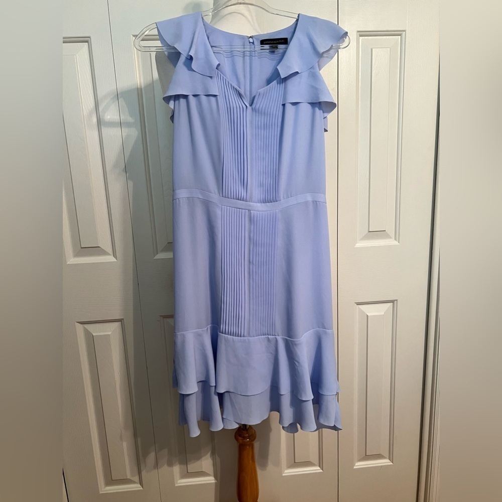 Banana Republic Baby Blue Ruffle dress size 2 - Picture 3 of 4